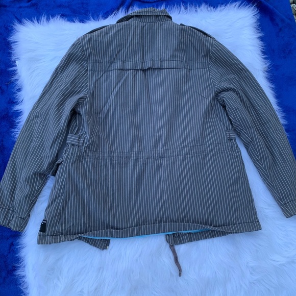 Stussy Mens Striped zip up jacket - Picture 7 of 8